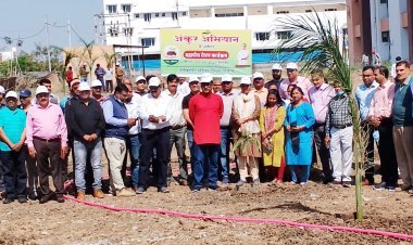 अंकुर अभियान : कलेक्टर पुरुषोत्तम ने कलेक्ट्रेट परिसर में पौधा रोपकर जिले में 77 हजार पौधे रोपने के महाअभियान का किया शुभारंभ