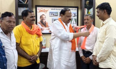 विधायक चेतन्य काश्यप ने किया जिला पंचायत सदस्य पाटीदार का स्वागत, लुनेरा गांव में जीते भाजपा समर्थित प्रत्याशी