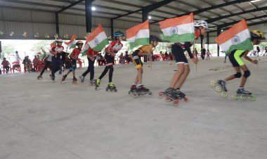 राष्ट्रीय रोलर स्केटिंग स्पर्धा में मध्यप्रदेश का प्रतिनिधित्व करने वाले खिलाड़ी सम्मानित, आजादी के अमृत महोत्सव के तहत हुआ आयोजन