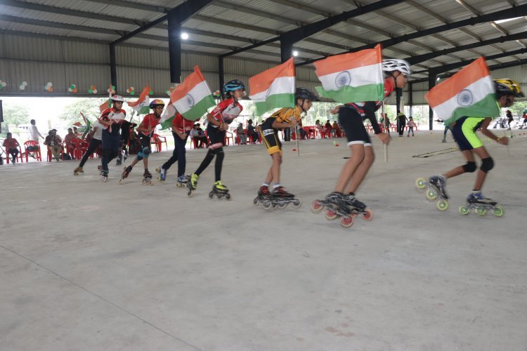 राष्ट्रीय रोलर स्केटिंग स्पर्धा में मध्यप्रदेश का प्रतिनिधित्व करने वाले खिलाड़ी सम्मानित, आजादी के अमृत महोत्सव के तहत हुआ आयोजन