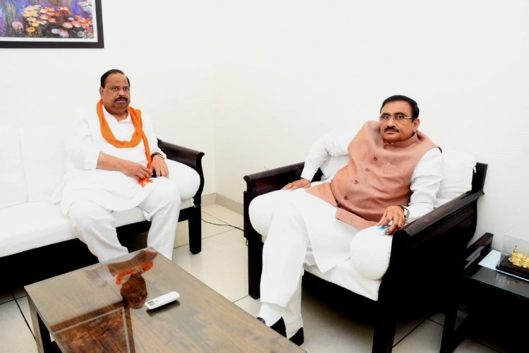विधायक काश्यप ने नगरीय विकास एवं आवास मंत्री भूपेंद्रसिंह से की मुलाकात, विभाजित प्लॉट पर निर्माण की अनुमति को लेकर की चर्चा