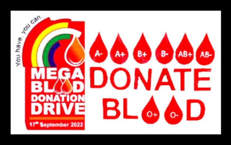 मेगा ब्लड डोनेशन ड्राइव 17 सितंबर को, 1000 शहरों में आयोजित होंगे 2000 कैंप, आप भी अवश्य करें रक्तदान
