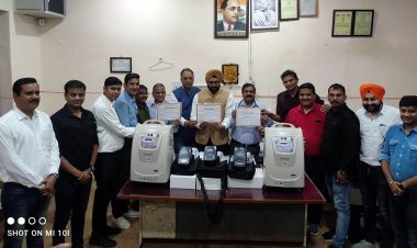 रोटरी क्लब प्राइम रतलाम ने जिला अस्पताल को भेंट किए 3 बाईपेप व ऑक्सीजन कॉन्सेंटटर, इंस्टॉलेशन व प्रशिक्षण की व्यवस्था भी करेंगे