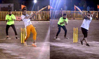 चेतन्य काश्यप विधायक क्रिकेट महोत्सव 2023 में हुए 6 मुकाबले, गांधीनगर की सधी गेंदबाजी ने विल्स को कर दिया पराजित