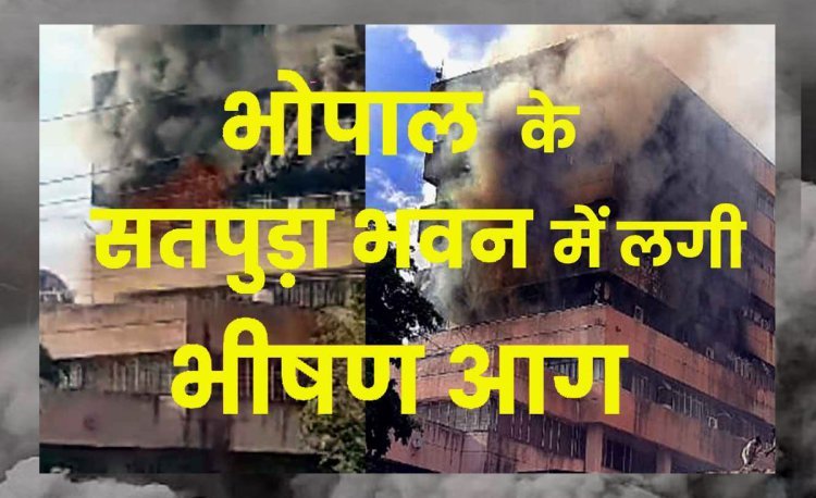 बड़ी खबर : भोपाल के सतपुड़ा भवन में लगी भीषण आग, चार मंजिलें आईं चपेट में, लगातार विस्फोट और छत्तों से मधुमक्खियां उड़ने से दहशत, देखें वीडियो...