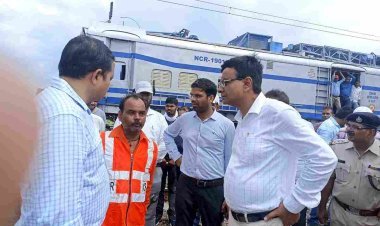 डीआरएम सिन्हा ने किया वीरांगना लक्ष्मीबाई झांसी - ललितपुर - आगासोद रेल खंड का निरीक्षण, संरक्षा व गुणवत्ता के साथ काम पूरे करने के दिए निर्देश