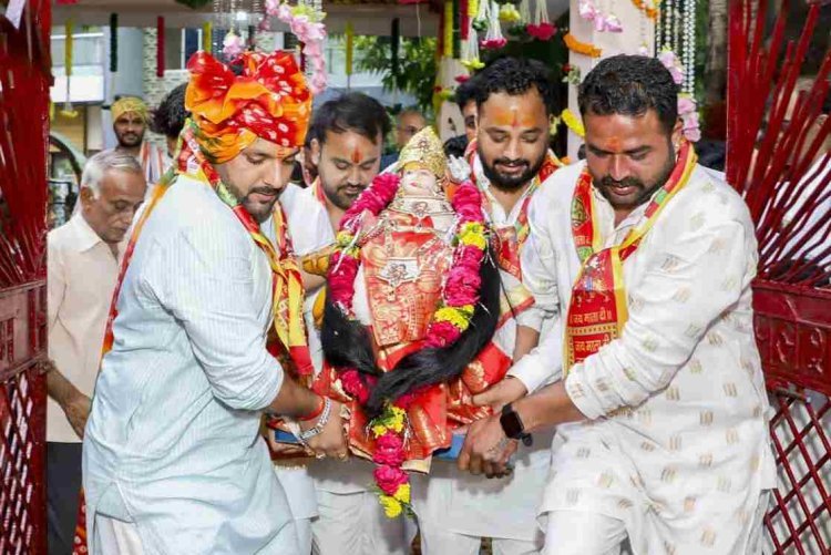 पिपलेश्वर महादेव मंदिर में हुई दशामाता की प्राण-प्रतिष्ठा, अंबर परिवार के मयंक जाट बने मुख्य यजमान