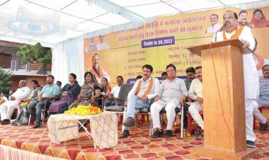 नगर निगम के एक वर्ष के कार्यकाल में 267 विकास कार्यों की हुई शुरुआत हुई- विधायक चेतन्य काश्यप