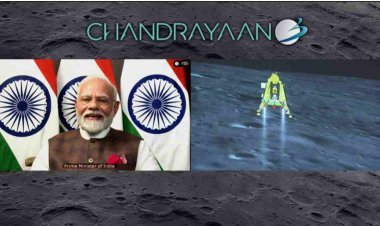 चांद पर पहुंचा भारत, प्रधानमंत्री मोदी ने देशवासियों और इसरो के वैज्ञानिक को दी मिशन चंद्रयान 3 की सफलता की बधाई, कहा- यह क्षण नए भारत के जयघोष का