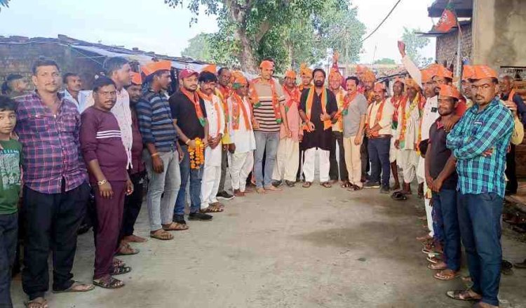 प्रीतमनगर के कांग्रेस नेताओं व कार्यकर्ताओं ने ली भाजपा की सदस्यता, विकास कार्य से प्रभावित होकर लिया फैसला