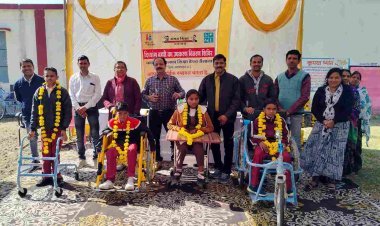 सैलाना विकासखंड के 37 चयनित दिव्यांग विद्यार्थियों को सहायक उपकरण वितरित, उपकरण पाकर खिल उठे उनके चेहरे