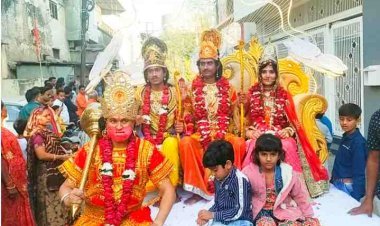 रतलाम में निकली भगवान श्रीराम की शोभयात्रा, नन्हे श्री राम ने मोहा मन, भक्तों ने लगाए जयकारे