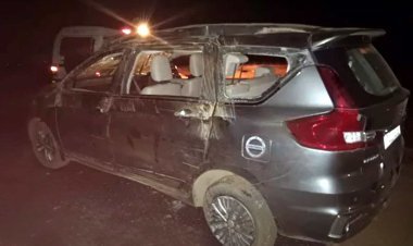 बिग ब्रेकिंग : रतलाम के वरिष्ठ भाजपा नेता मनोहर पोरवाल की कार थांदला के पास 4 पलटी खाई, चार लोग घायल