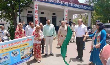 कलेक्टर राजेश बाथम ने धराड़ में मतदाता जागरूकता रैली को दिखाई हरी झंडी, मतदान केंद्र का निरीक्षण भी किया, देखें वीडियो...