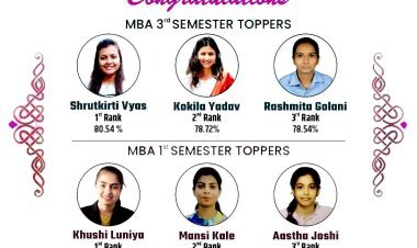 MBA के पहले और तीसरे सेमेस्टर की परीक्षा में श्री योगींद्र सागर इंस्टीट्यूट ऑफ टेक्नोलॉजी एंड साइंस के विद्यार्थियों को मिली उल्लेखनीय सफलता
