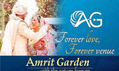बिजनेस न्यूज : राजशाही फेरों के लिए अमृत गार्डन का ट्रेडिशनल लुक वाला सुसज्जित मंडप हाल तैयार, आपने बुक किया क्या ?