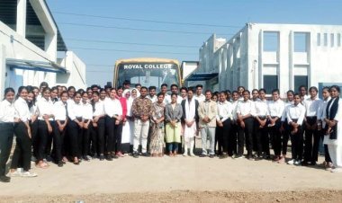रॉयल इंडस्ट्री विजिट : रॉयल कॉलेज के बीएससी लाइफ साइंस के विद्यार्थियों ने तितरी स्थित वाइनरी का भ्रमण किया, वाइन उत्पादन और वितरण की प्रक्रिया जानी