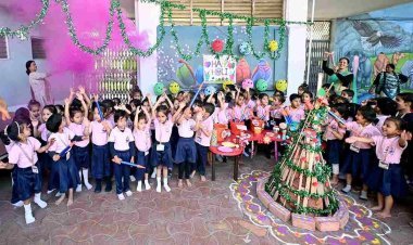 रंगोत्सव : श्री गुरु तेग बहादुर एकेडमी के बच्चों ने हर्बल गुलाल से खेली होली, रंगों का महत्व जाना और थिरके भी
