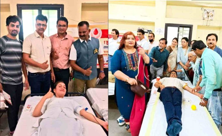 रक्तदान महादान ! डॉक्टर्स-डे पर जिला अस्पताल में लगा रक्तदान शिविर, डॉक्टरों और रक्तवीरों ने 87 यूनिट रक्त दान किया