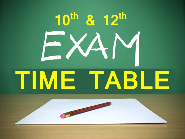 EXAM Alert ! कक्षा 10वीं और 12वीं की परीक्षा का टाइमट टेबल जारी, 7 फरवरी को शुरू हो जाएगी परीक्षा, देखें टाइम टेबल