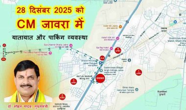 मुख्यमंत्री और विधानसभा अध्यक्ष 28 दिसंबर को जावरा में, डॉ. लक्ष्मीनारायण पांडेय की प्रतिमा का लोकार्पण करेंगे, जानिए- क्या रहेगी यातायात और पार्किंग की व्यवस्था