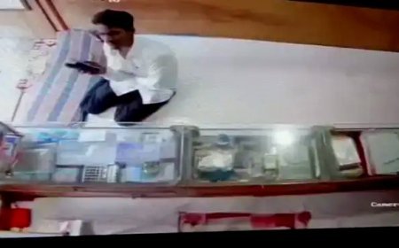 रतलाम में वारदात ! शहर के व्यस्ततम इलाके की सराफा दुकान में दिनदहाड़े चोरी, कई बार दुकान के अंदर-बाहर हुआ चोर सोना व नगदी ले उड़ा