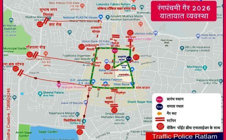 शांति के लिए सतर्कता ! रंगपंचमी की गेर के लिए पुलिस ने जारी किया रूट प्लान, ड्रोन कैमरे से की सुरक्षा की समीक्षा