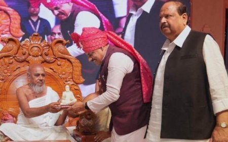 मुख्यमंत्री डॉ. मोहन यादव ने मोहन खेड़ा तीर्थ में आचार्य श्रीमद विजय नित्य सेन सूरीश्वर जी से लिया आशीर्वाद,