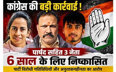 पार्टी विरोधी गतिविधि पर गिरी गाज ! पार्षद सहित तीन कांग्रेस नेता 6 साल के लिए पार्टी से निष्कासित, नगर परिषद अध्यक्ष के खिलाफ हाईकोर्ट जाना पड़ा ‘महंगा’