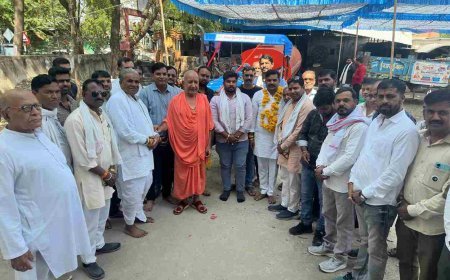 स्मृति अनंत ! भाजपा विधायक मथुरालाल डामर ने पुत्र की स्मृति में श्री नित्यानंद गौशाला आश्रम को भेंट किया पानी का टैंकर व ट्रैक्टर