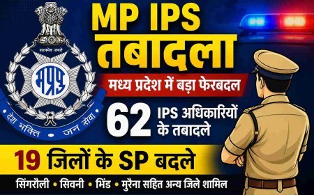 MP Police की बड़ी सर्जरी ! आधी रात को 62 IPS अफसरों का तबादला, 19 जिलों के SP बदले, सरकार ने दिया बड़ा संदेश