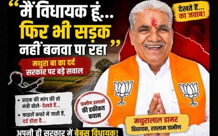 आखिर- गैप कहां है? अपनी ही सरकार में बेबस BJP विधायक 'मथुरा बा' का फूटा दर्द; 'PWD मंत्री से सड़क मांगों तो फाइल कचरे में चली जाती है!'