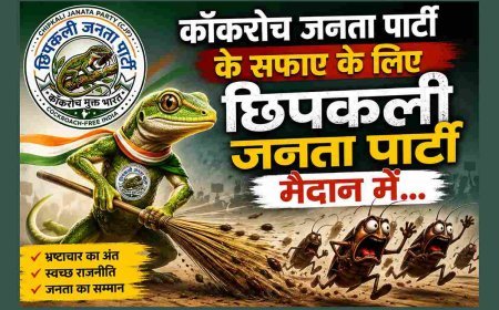 ‘कॉकरोच जनता पार्टी’ को चुनौती देने मैदान में उतरी ‘छिपकली जनता पार्टी’ ! सोशल मीडिया पर छिड़ी मीम वाली सियासत
