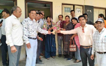 नवागत रतलाम BRC सुरेखा माना ने संभाला पदभार; आजाद अध्यापक शिक्षक संघ ने किया स्वागत