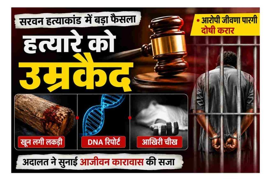 हत्यारे को उम्रकैद ! खून लगी लकड़ी, DNA रिपोर्ट और आखिरी चीख बनी सजा का आधार, अदालत ने दुर्घटना की थ्योरी खारिज की