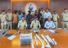 रतलाम सर्राफा बाजार में डकैती की साजिश नाकाम, अंतरराज्यीय गिरोह के 6 बदमाश हथियारों सहित गिरफ्तार