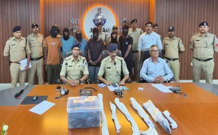 रतलाम सर्राफा बाजार में डकैती की साजिश नाकाम, अंतरराज्यीय गिरोह के 6 बदमाश हथियारों सहित गिरफ्तार