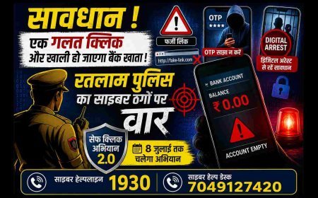 मोबाइल यूजर सावधान ! एक गलत क्लिक से खाली हो जाएगा बैंक खाता, इसलिए रतलाम पुलिस ने शुरू किया साइबर ठगों पर वार