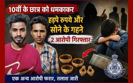 दोस्ती पर कलंक ! 10वीं के छात्र को जान से मारने की धमकी देकर ऐंठे रुपए और सोने के गहने, दो आरोपी गिरफ्तार, एक फरार