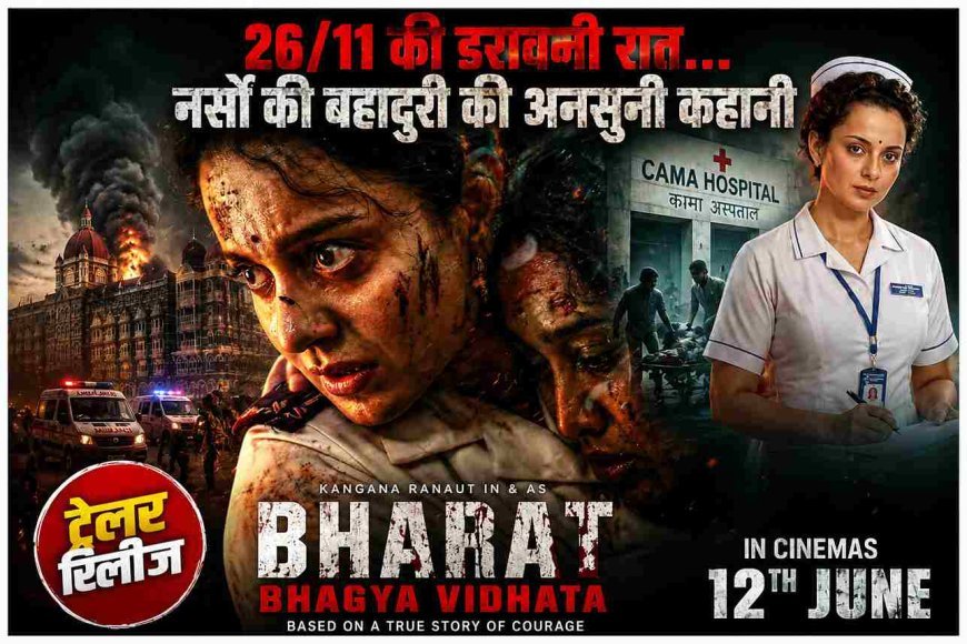 दास्तान-ए-26/11 की दर्दनाक रात ! कंगना रनौत की फिल्म ‘भारत भाग्य विधाता’ का ट्रेलर रिलीज, ये कहानी है मुंबई में आतंकी हमले के बीच नर्सों की बहादुरी की