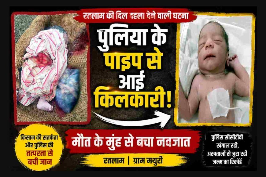 मौत के लिए छोड़ा था लेकिन... पुलिया के अंधेरे पाइप से आई किलकारी... मौत के मुंह से जिंदा निकला नवजात