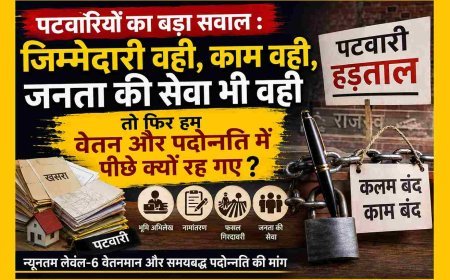 पटवारियों का बड़ा सवाल : जिम्मेदारी वही, काम वही, जनता की सेवा भी वही तो फिर  हम वेतन और पदोन्नति में पीछे क्यों रह गए ?