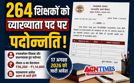 264 स्नातकोत्तर शिक्षकों और प्रधानाध्यापकों को व्याख्याता पद पर पदोन्नत, जनजातीय कार्य विभाग ने जारी किया आदेश, देखें सूची