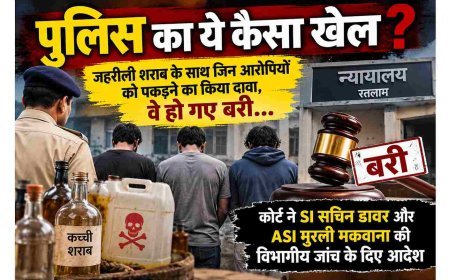 जहरीली शराब के साथ 3 आरोपियों को पकड़ने का किया दावा, जांच में लापरवाही बरती, गवाह भी मुकरे, कोर्ट ने कर दिया बरी, SI और ASI की विभागीय जांच का दिया आदेश