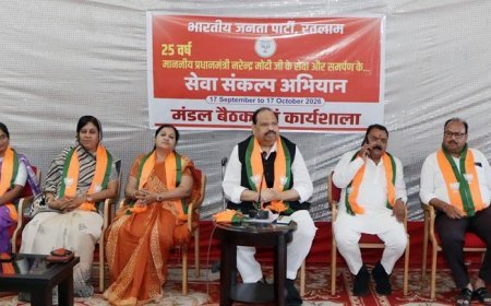 मंडल कार्यशाला : प्रधानमंत्री मोदी के सेवा एवं समर्पण के 25 वर्ष हर भारतीय के लिए गौरवपूर्ण -मंत्री चेतन्य काश्यप