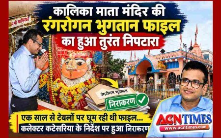 एक साल से टेबलों पर घूम रही थी कालिका माता मंदिर के रंगरोगन के भुगतान की फाइल, कलेक्टर कटेसरिया को पता चला तो एक दिन में हुआ निराकरण