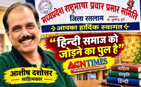 हिन्दी समाज को जोड़ने का पुल, भाषा को बचाना और सम्मान देना हम सबकी जिम्मेदारी : आशीष दशोत्तर