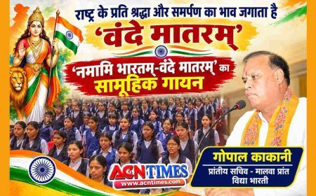 एक सुर, एक लय और एक ताल में हुआ ‘नमामि भारतम्–वंदे मातरम्’ का गान, वक्ता बोले- ‘वंदे मातरम्’ राष्ट्र के प्रति श्रद्धा और समर्पण का भाव जगाता है