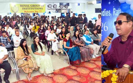 रॉयल कॉलेज की फ्रेशर्स पार्टी में दिखी प्रतिभाओं की चमक, कर्नाटक-गोवा टूर का ऐलान, चेयरमैन प्रमोद गुगालिया ने सफलता के तीन मूलमंत्र