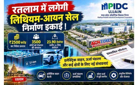 बड़ी खबर ! रतलाम में लगेगी भारत की पहली लिथियम-आयन सेल निर्माण इकाई? 2500 करोड़ के निवेश का प्रस्ताव, 3500 लोगों को रोजगार की उम्मीद